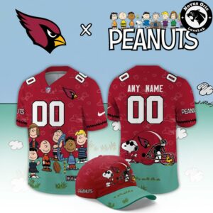 Arizona Cardinals x Peanuts Night 2026 Snoopy Custom Football Jersey