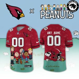 Arizona Cardinals x Peanuts Night 2026 Snoopy Custom Football Jersey 2