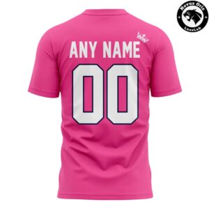 Atlanta Braves Custom Pink Barbie Gameday Graphic T Shirt 3