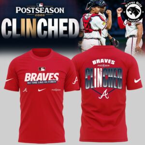 Atlanta Braves MLB Postseason 2026 Clinched Graphic T Shirt 2