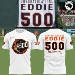 Baltimore Orioles Eddie Murray 500 Home Run Anniversary T-Shirt
