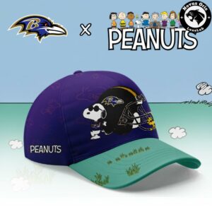Baltimore Ravens x Peanuts Snoopy 2026 Custom Limited Football Jersey 3