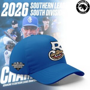 Biloxi Shuckers South Division Champions 2026 Royal Blue Baseball Jersey 3