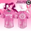 Boston Hunters Breast Cancer Awareness Month 2026 Baseball Jersey