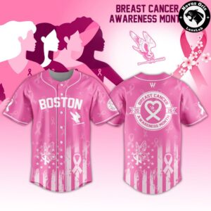 Boston Hunters Breast Cancer Awareness Month 2026 Baseball Jersey