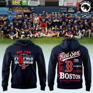 Boston Red Sox 2026 MLB Postseason Clinched Navy Pullover Hoodie 1
