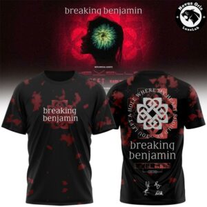 Breaking Benjamin Until The End Limited Signed Graphic T Shirt 4