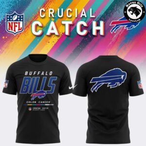 Buffalo Bills 2026 Crucial Catch Intercept Cancer Graphic T Shirt 4