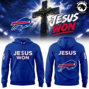 Buffalo Bills 2026 Jesus Won Limited Edition Pullover Hoodie