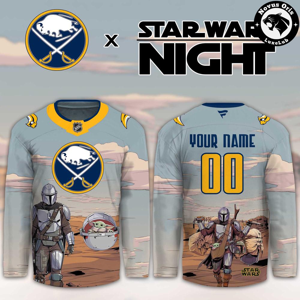 Buffalo Sabres Star Wars Night 2026 Custom Hockey Jersey Buffalo Sabres Star Wars Night 2026 Custom Hockey Jersey