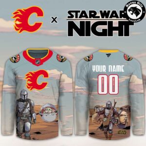 Calgary Flames Star Wars Night 2026 Custom Hockey Jersey 2