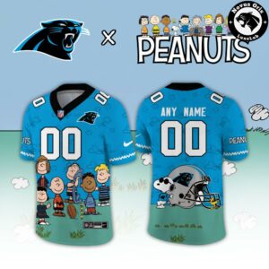 Carolina Panthers x Peanuts Snoopy 2026 Custom Limited Football Jersey 2
