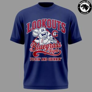 Chattanooga Lookouts Bluegrass Night Pickin and Grinnin T Shirt 2
