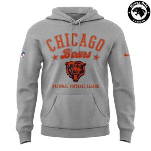 Chicago Bears Coach Ben Johnson NFL 2026 Grey Pullover Hoodie 2