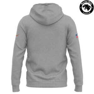 Chicago Bears Coach Ben Johnson NFL 2026 Grey Pullover Hoodie 3