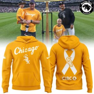Chicago White Sox Gold Childhood Cancer Awareness Hoodie