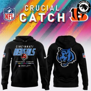 Cincinnati Bengals 2026 Crucial Catch Intercept Cancer Pullover Hoodie 12
