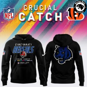 Cincinnati Bengals 2026 Crucial Catch Intercept Cancer Pullover Hoodie 14