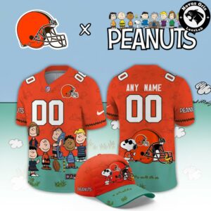 Cleveland Browns x Peanuts Night 2026 Snoopy Custom Football Jersey