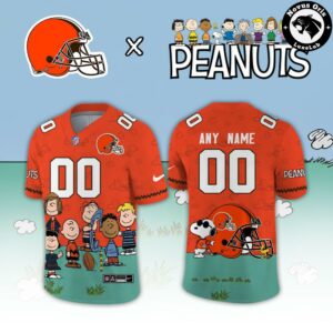 Cleveland Browns x Peanuts Night 2026 Snoopy Custom Football Jersey 2