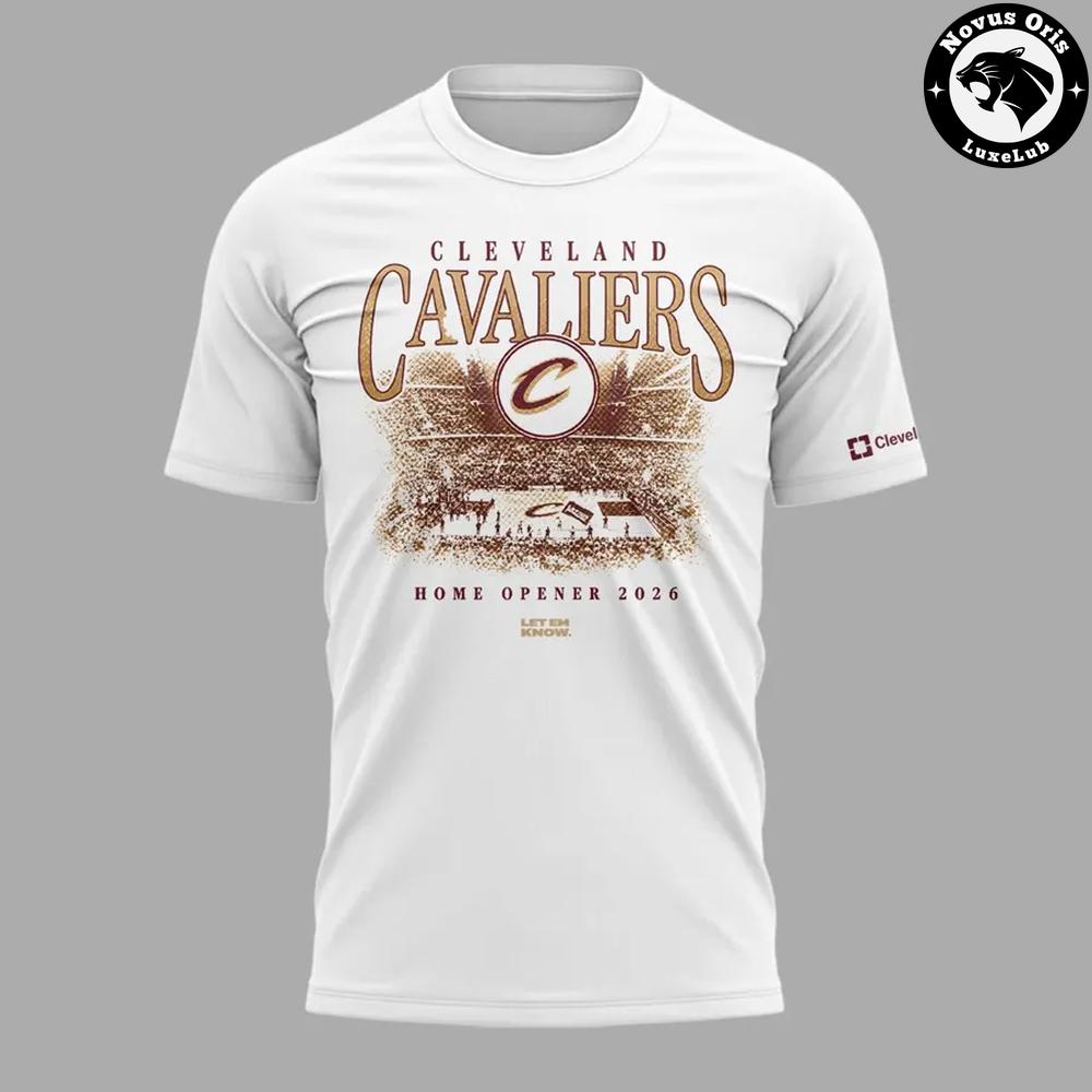 Cleveland Cavaliers Home Opener 2026 White T-Shirt Cleveland Cavaliers Home Opener 2026 White T-Shirt