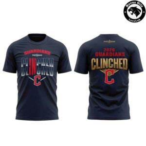 Cleveland Guardians Postseason Clinched 2026 Graphic T Shirt 2