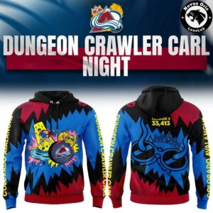 Colorado Avalanche x Dungeon Crawler Carl Doomsday Scenario Night 2026 Hoodie 2