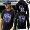 Colorado Rockies MLB Baseball Rock The Purple Signatures Graphic T-Shirt