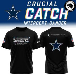 Dallas Cowboys 2026 Crucial Catch Intercept Cancer Graphic T-Shirt
