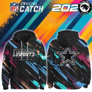 Dallas Cowboys NFL Crucial Catch 2026 Intercept Cancer Hoodie