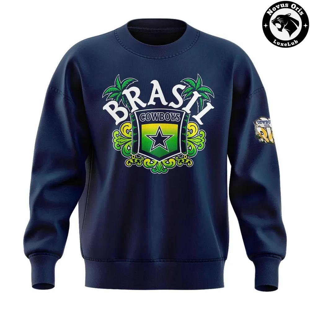 Dallas Cowboys NFL Rio de Janeiro Brazil Game 2026 Graphic Sweatshirt Dallas Cowboys NFL Rio de Janeiro Brazil Game 2026 Graphic Sweatshirt