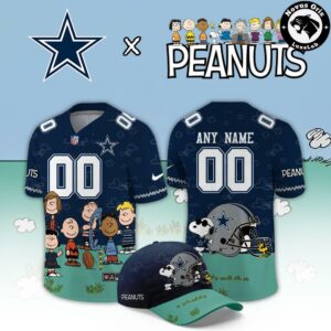 Dallas Cowboys x Peanuts Night 2026 Snoopy Custom Football Jersey