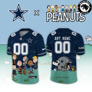 Dallas Cowboys x Peanuts Night 2026 Snoopy Custom Football Jersey 2