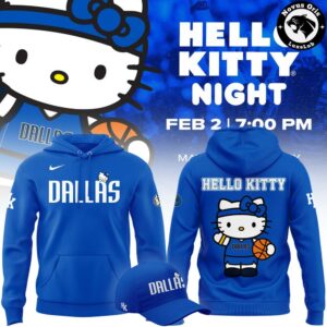 Dallas Mavericks x Hello Kitty Night 2026 Limited Edition Hoodie 1