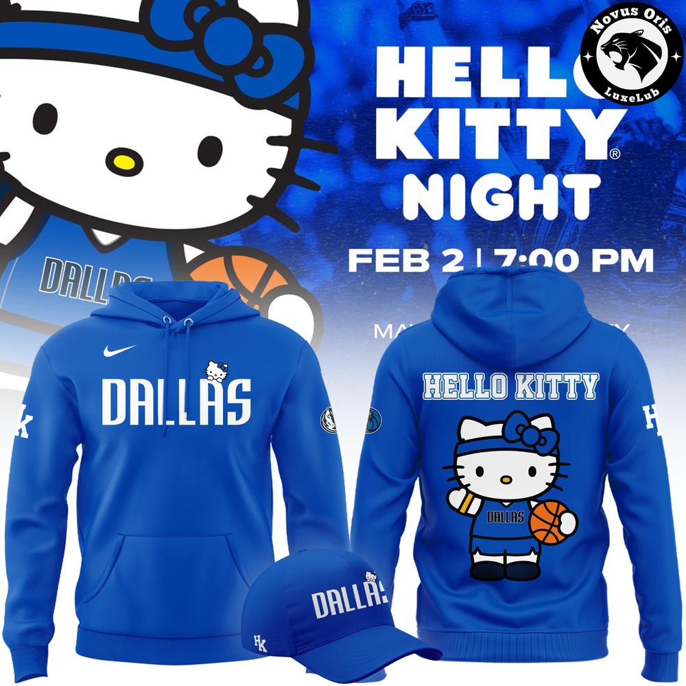 Dallas Mavericks x Hello Kitty Night 2026 Limited Edition Hoodie Dallas Mavericks x Hello Kitty Night 2026 Limited Edition Hoodie
