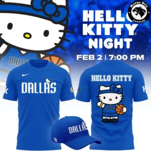 Dallas Mavericks x Hello Kitty Night 2026 Limited Edition T-Shirt