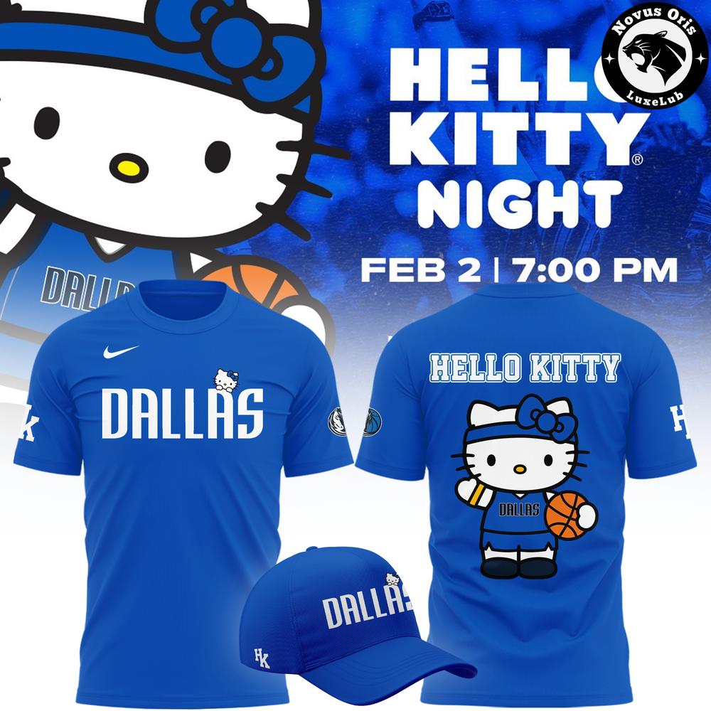 Dallas Mavericks x Hello Kitty Night 2026 Limited Edition T-Shirt Dallas Mavericks x Hello Kitty Night 2026 Limited Edition T-Shirt