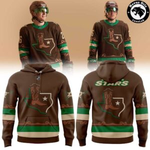 Dallas Stars Cowboy Boot Alternate 2026 Pullover Hoodie