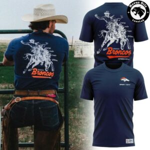 Denver Broncos Broken Bow 2026 Navy Graphic T-Shirt