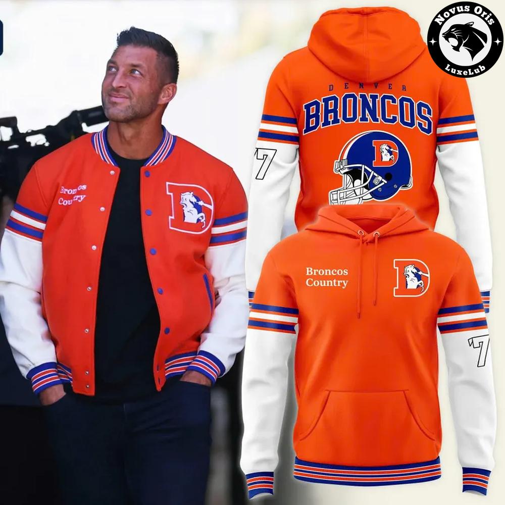 Denver Broncos Broncos Country Orange Varsity Graphic Hoodie Denver Broncos Broncos Country Orange Varsity Graphic Hoodie