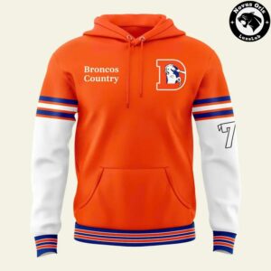 Denver Broncos Broncos Country Orange Varsity Graphic Hoodie 2