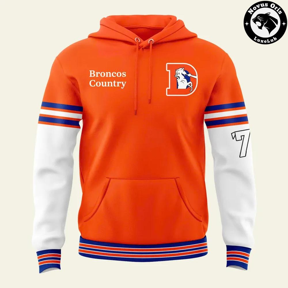 Denver Broncos Broncos Country Orange Varsity Graphic Hoodie Denver Broncos Broncos Country Orange Varsity Graphic Hoodie