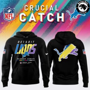 Detroit Lions 2026 Crucial Catch Intercept Cancer Limited Hoodie 13