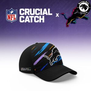 Detroit Lions 2026 Crucial Catch Intercept Cancer Limited Hoodie 3