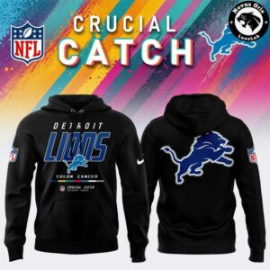 Detroit Lions 2026 Crucial Catch Intercept Cancer Limited Hoodie 4