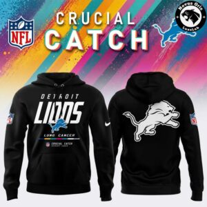 Detroit Lions 2026 Crucial Catch Intercept Cancer Limited Hoodie 8