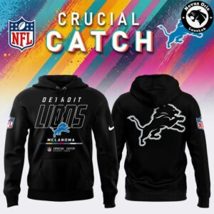 Detroit Lions 2026 Crucial Catch Intercept Cancer Limited Hoodie 9