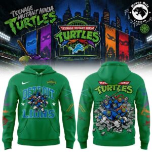 Detroit Lions Teenage Mutant Ninja Turtles 2026 Pullover Hoodie