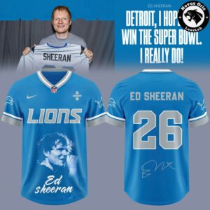 Detroit Lions x Ed Sheeran Edition 2026 Graphic Football Jersey 2