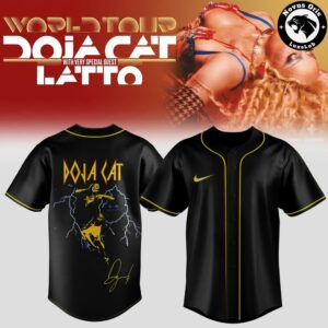 Doja Cat Tour Ma Vie World Tour 2026 Signature Baseball Jersey 4